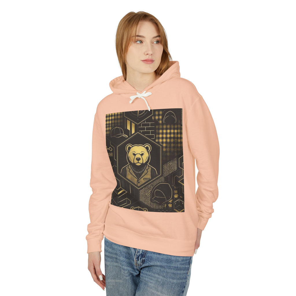 Geometric Bear Graphic Hoodie