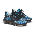 Women's Blue Marble Mesh Sneakers