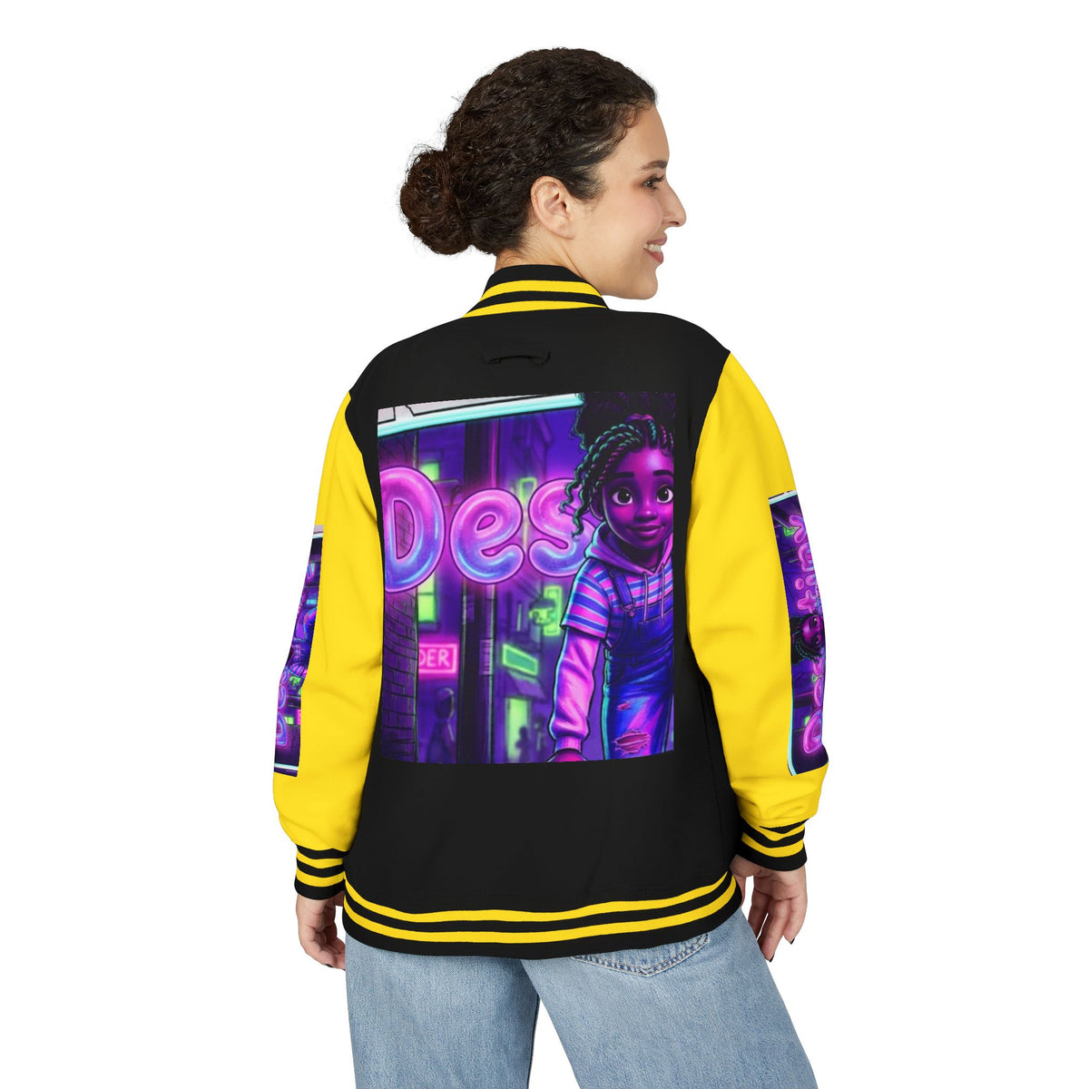 Retro Anime Letterman Jacket