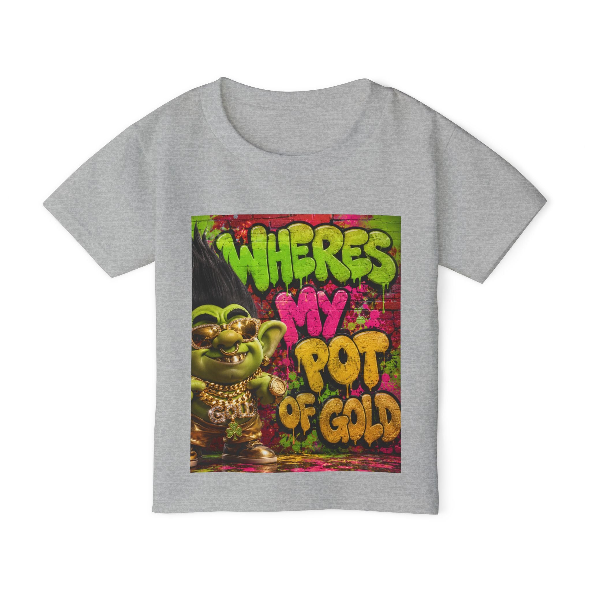 Toddler T-Shirt — "Where's My Pot of Gold" St. Patrick’s Day Troll Tee