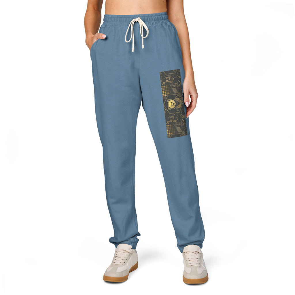 Distressed Graphic Fleece Sweatpants