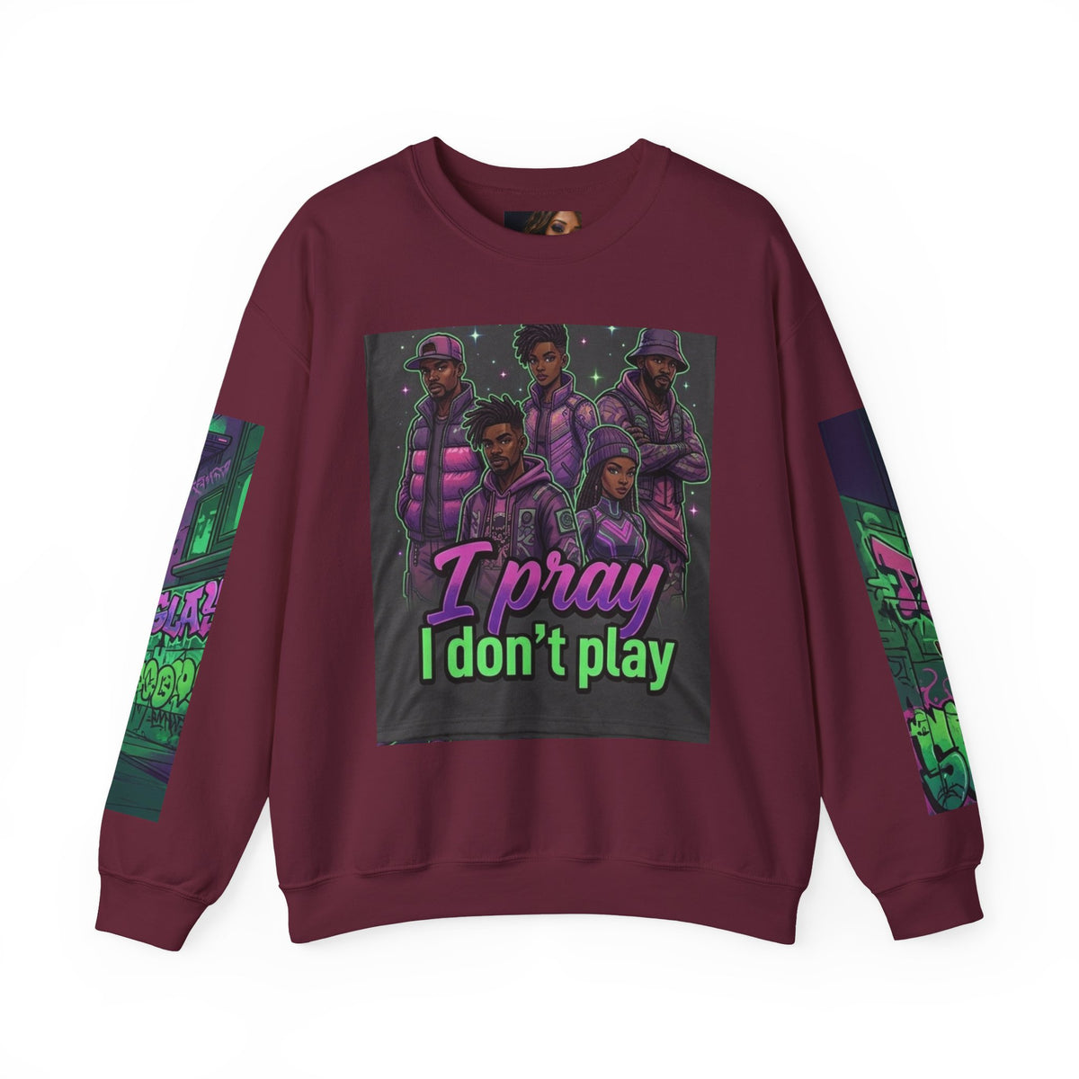 I Pray I Don’t Play Crewneck Sweatshirt