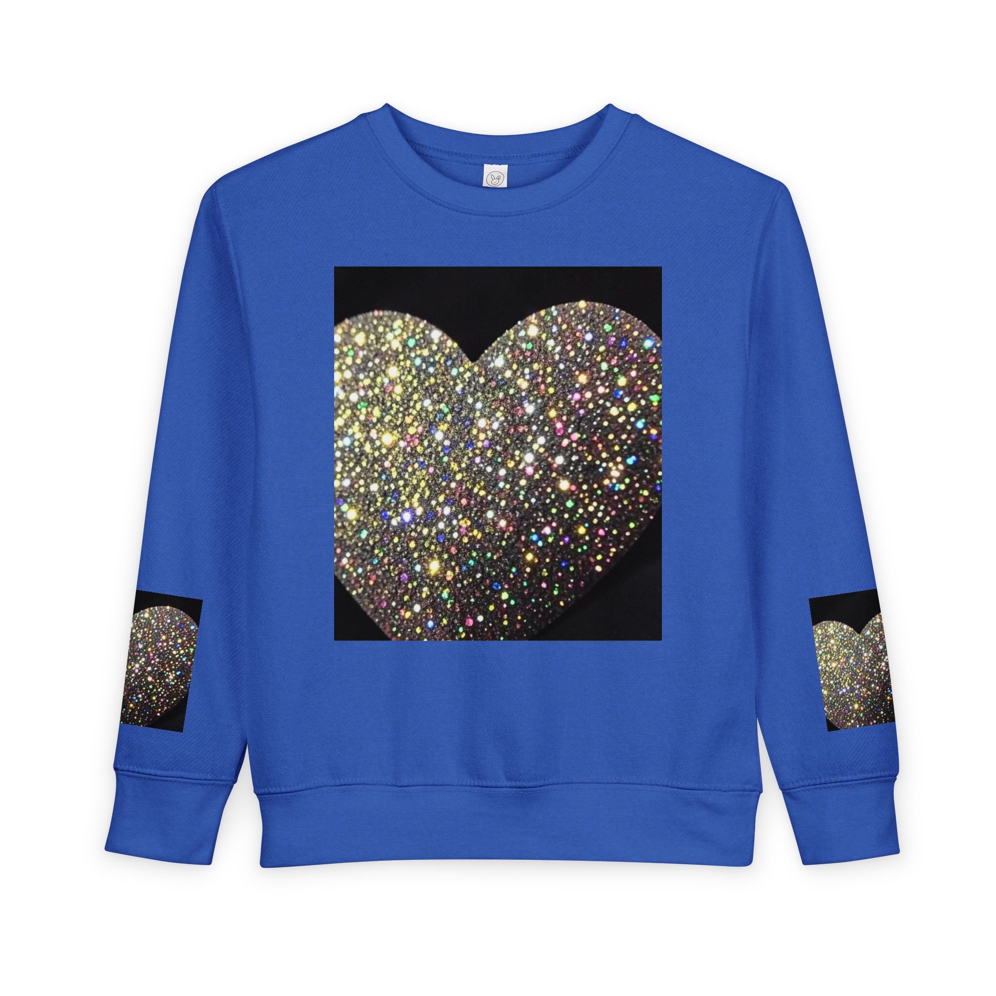 Glitter Heart Toddler Sweatshirt — Sparkly Sequin Heart Pullover for Kids