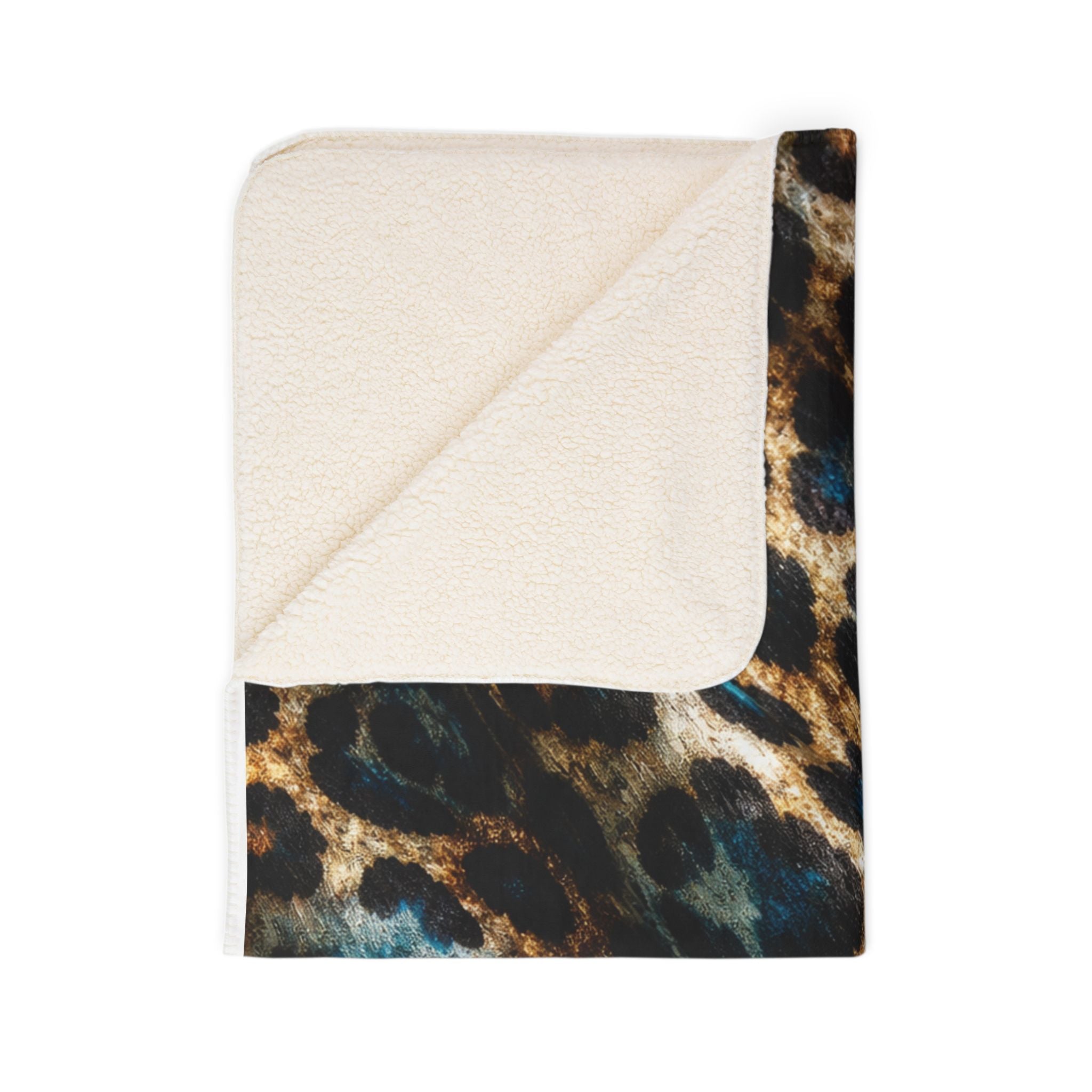 Leopard Print Sherpa Blanket