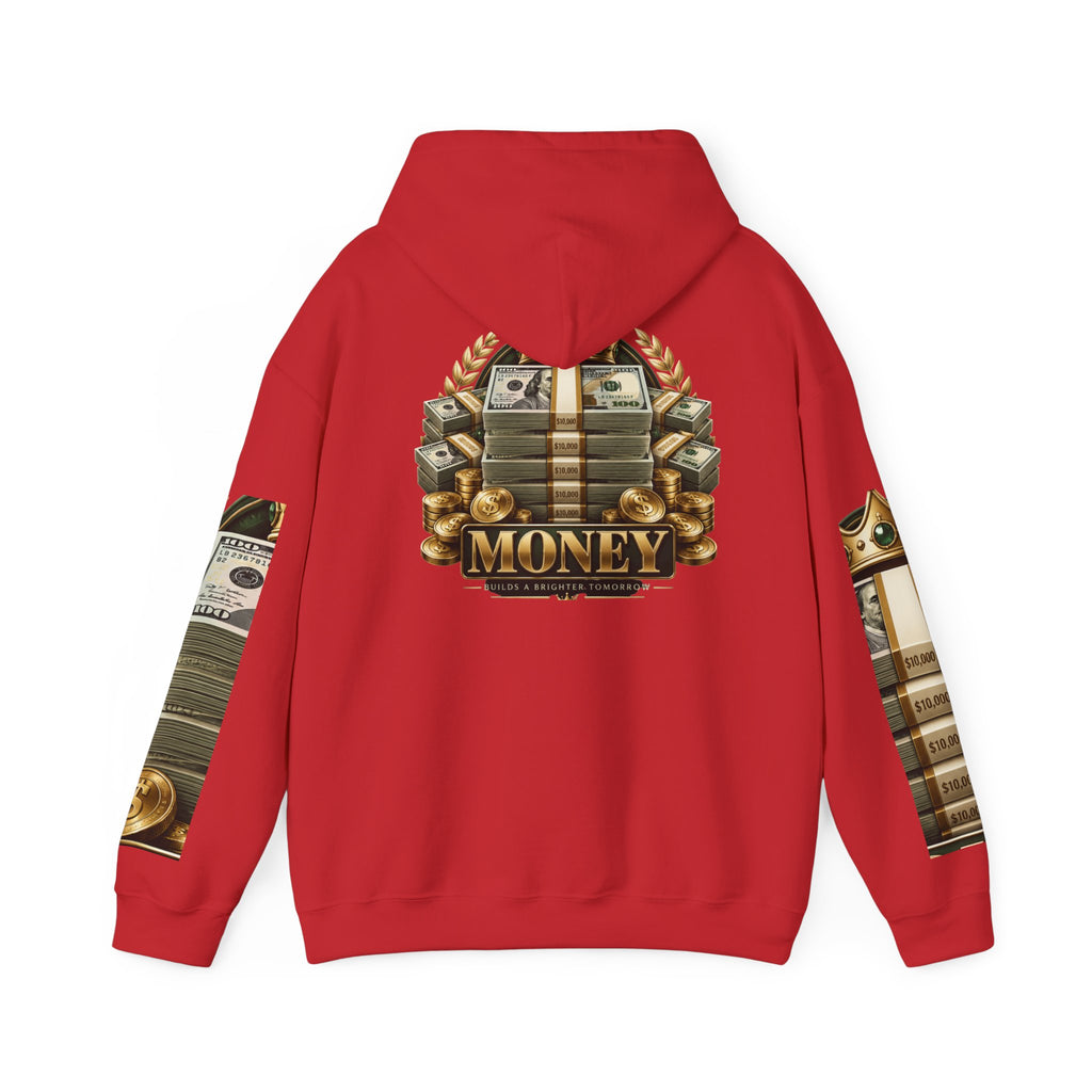 Hoodie — "You Mad At You Not Me! / You Can't Keep Up!" Flame Sleeve Graphic Hoodie