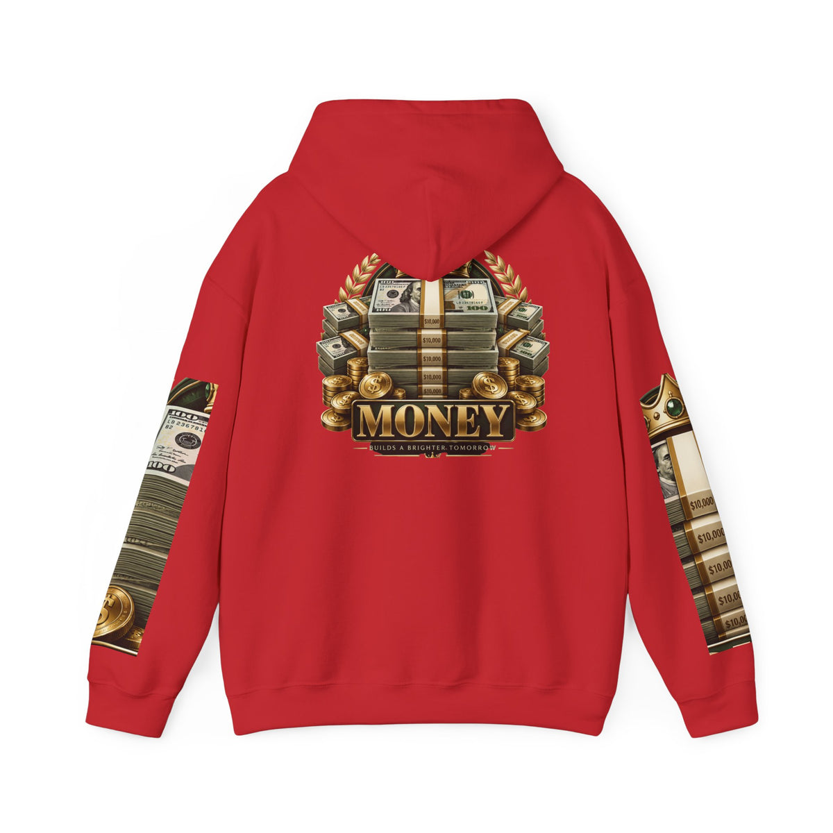 Hoodie — "You Mad At You Not Me! / You Can't Keep Up!" Flame Sleeve Graphic Hoodie