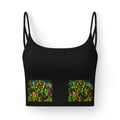 Women's Luxe Bra with Vibrant Abstract Art Print