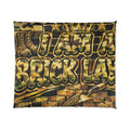 Bricklayer Camo Comforter — "I Am A Bricklayer" Quilted Bedding for Construction Workers