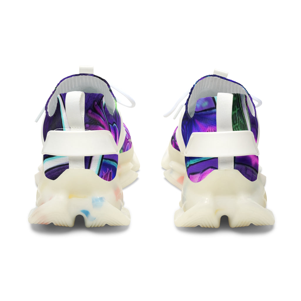 Women's Purple Galaxy Mesh Sneakers