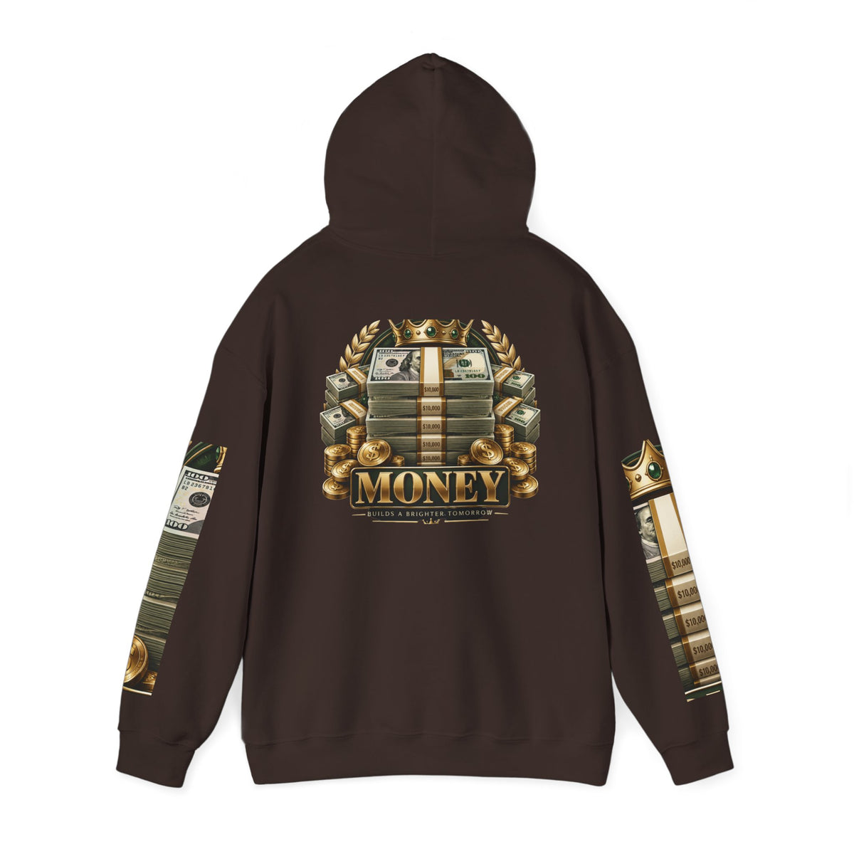 Hoodie — "You Mad At You Not Me! / You Can't Keep Up!" Flame Sleeve Graphic Hoodie