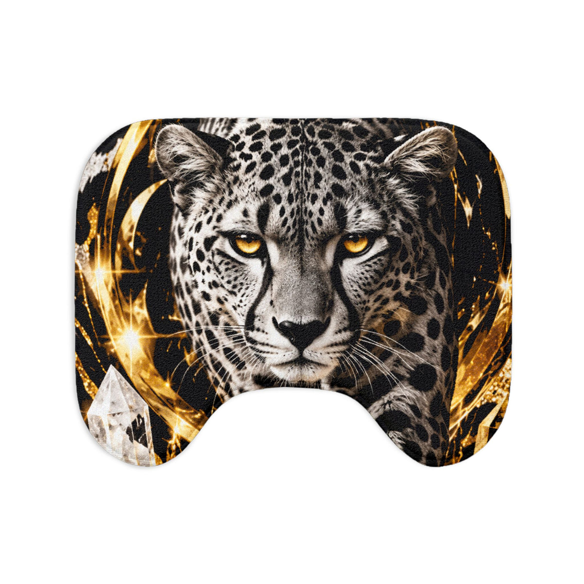 Leopard Bath Mat 3-Piece Set – Fierce Wildlife Bathroom Decor