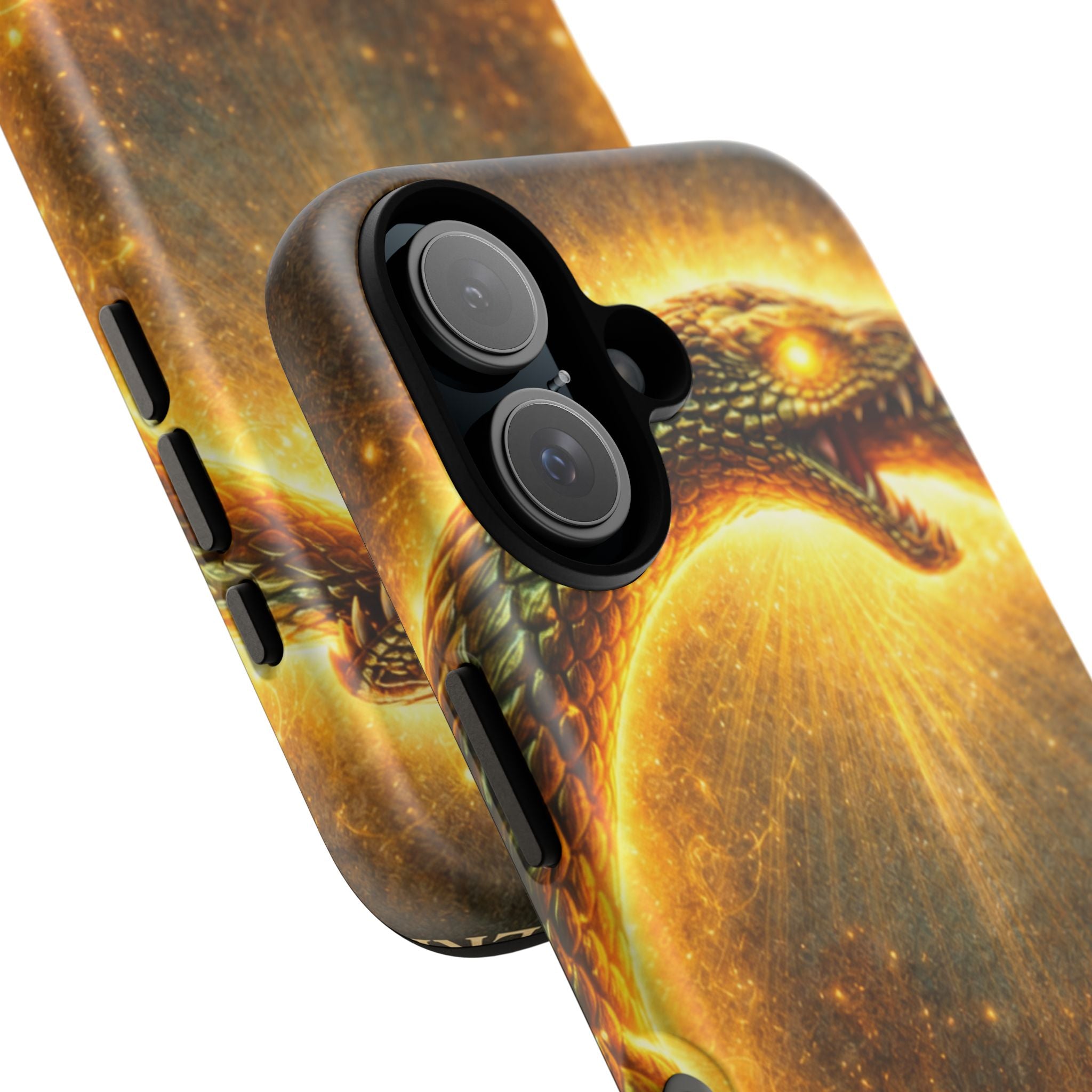 Phone Case — Golden Serpent Ouroboros Design