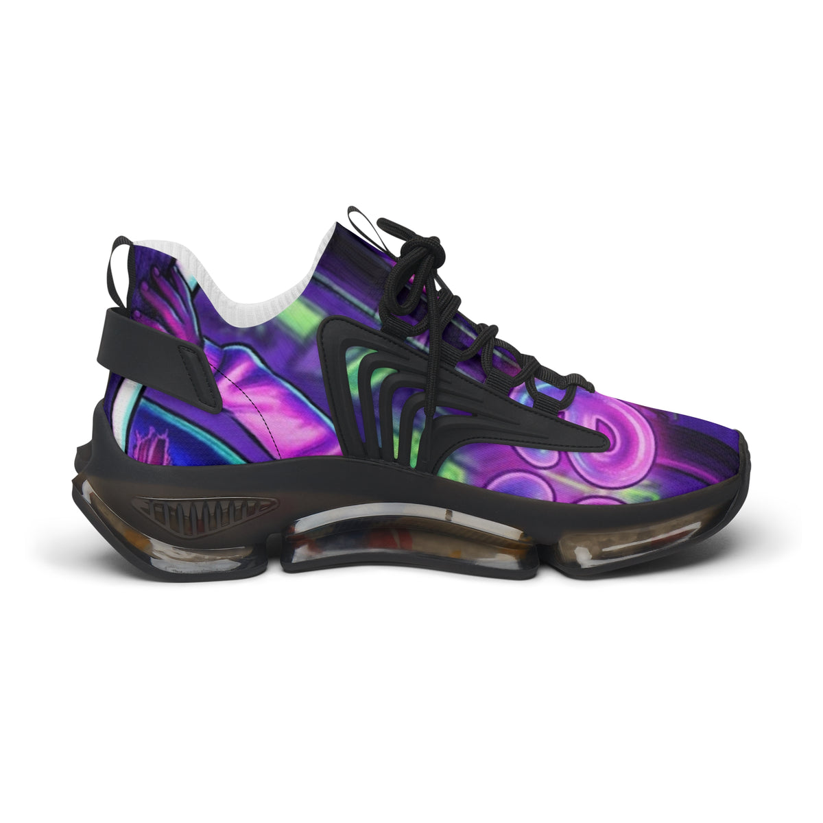 Women's Purple Galaxy Mesh Sneakers
