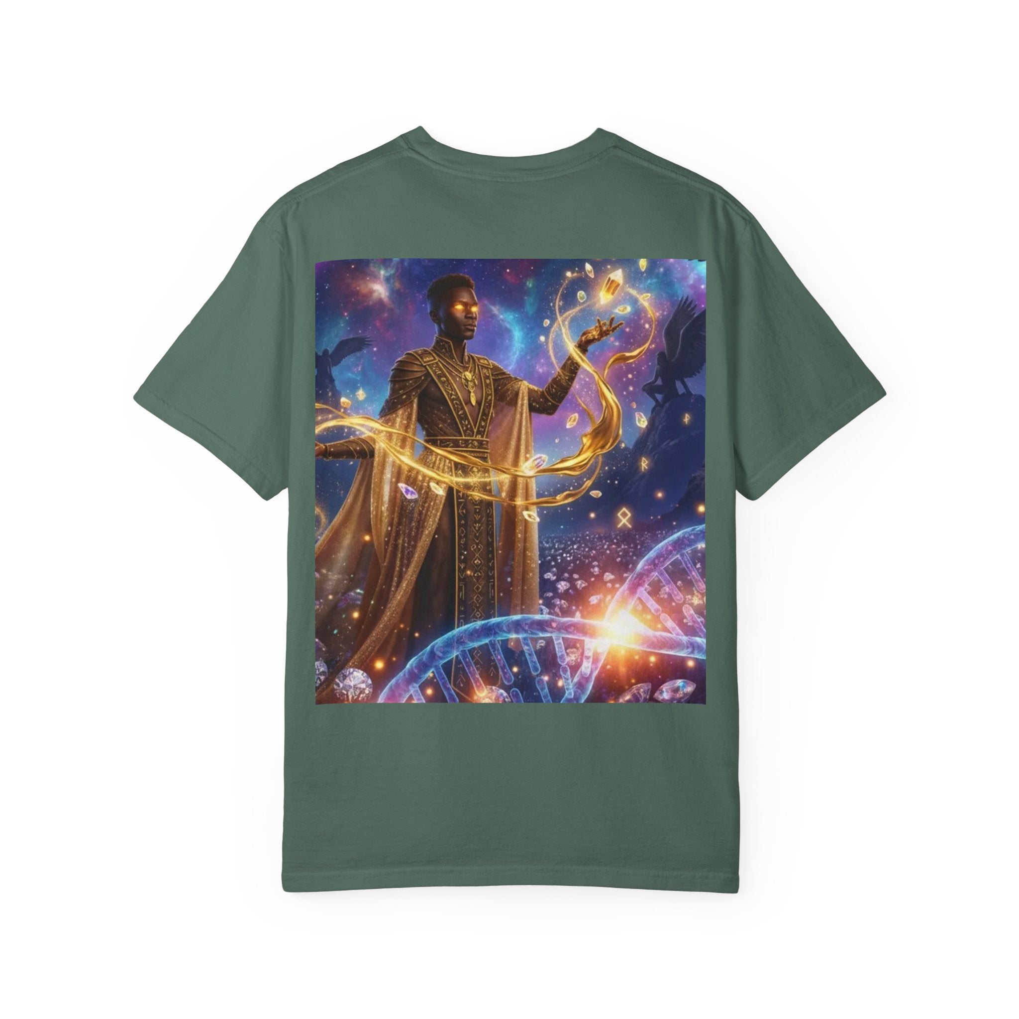 Cosmic Sorcerer T-Shirt — Celestial Magic Art Tee