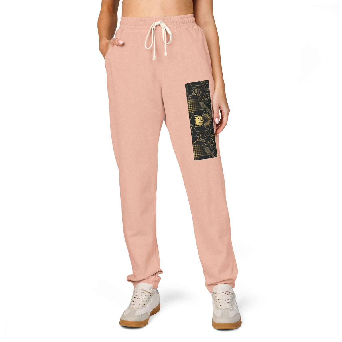 Distressed Graphic Fleece Sweatpants