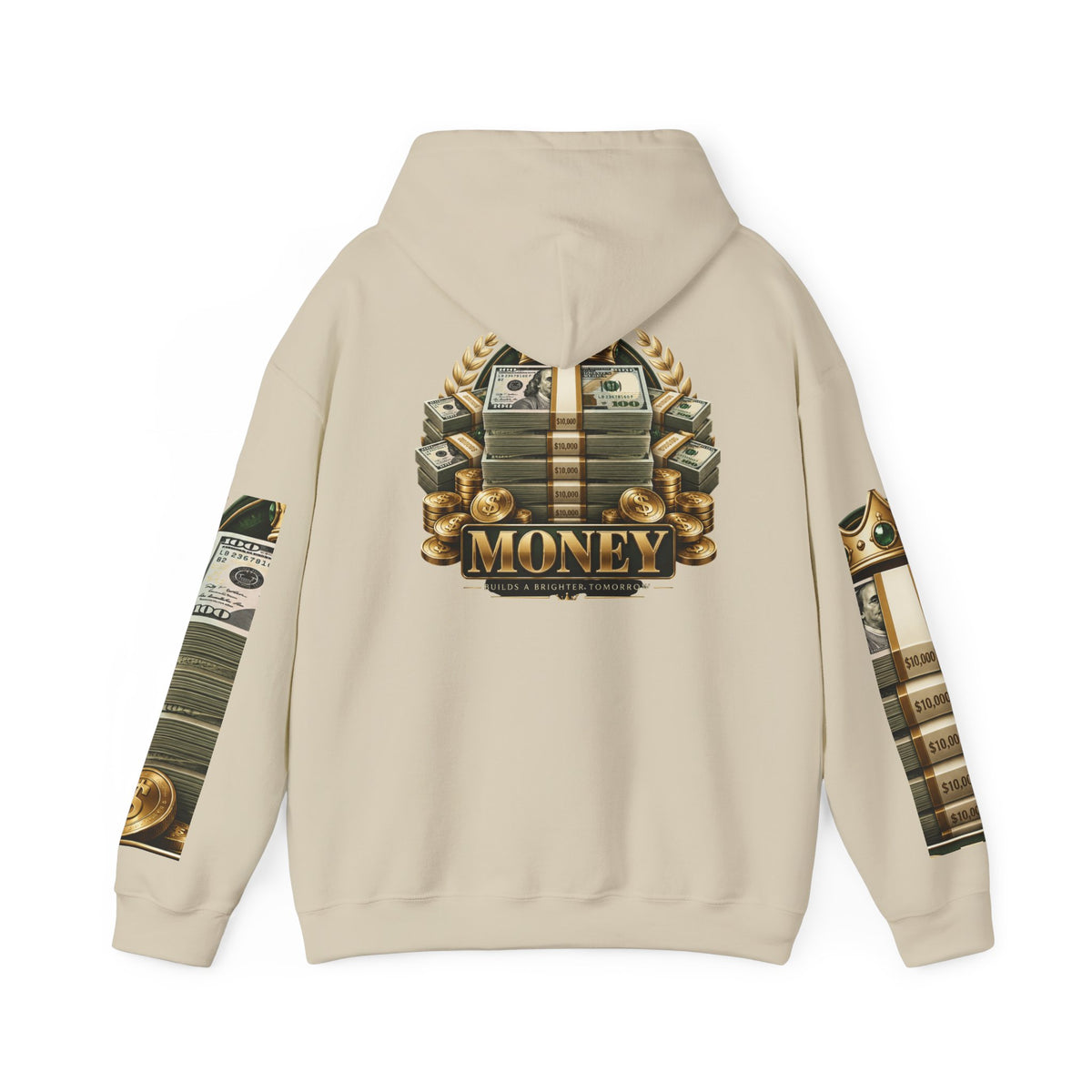 Hoodie — "You Mad At You Not Me! / You Can't Keep Up!" Flame Sleeve Graphic Hoodie
