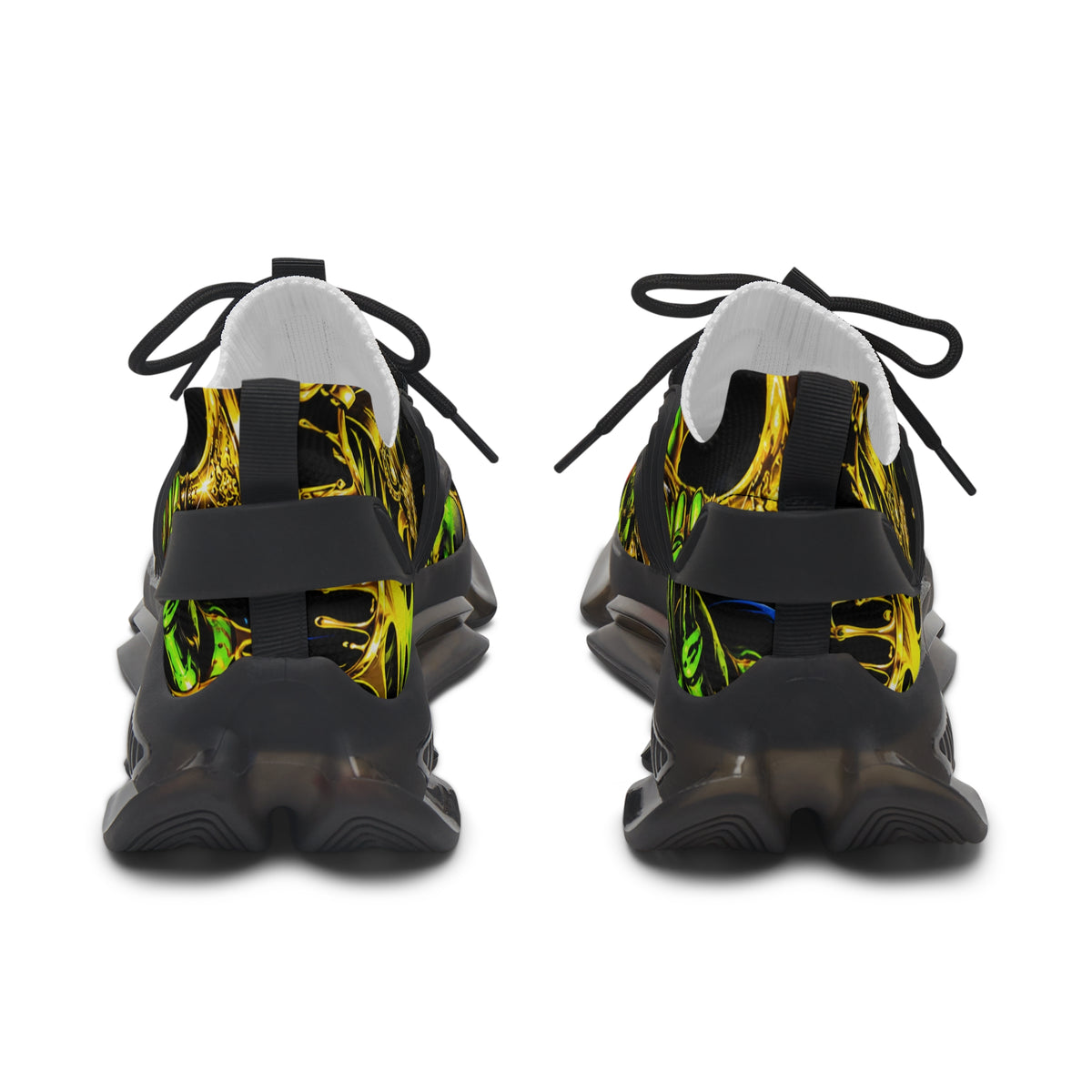 Women’s Mesh Sneakers – Neon Skull Streetwear Shoes
