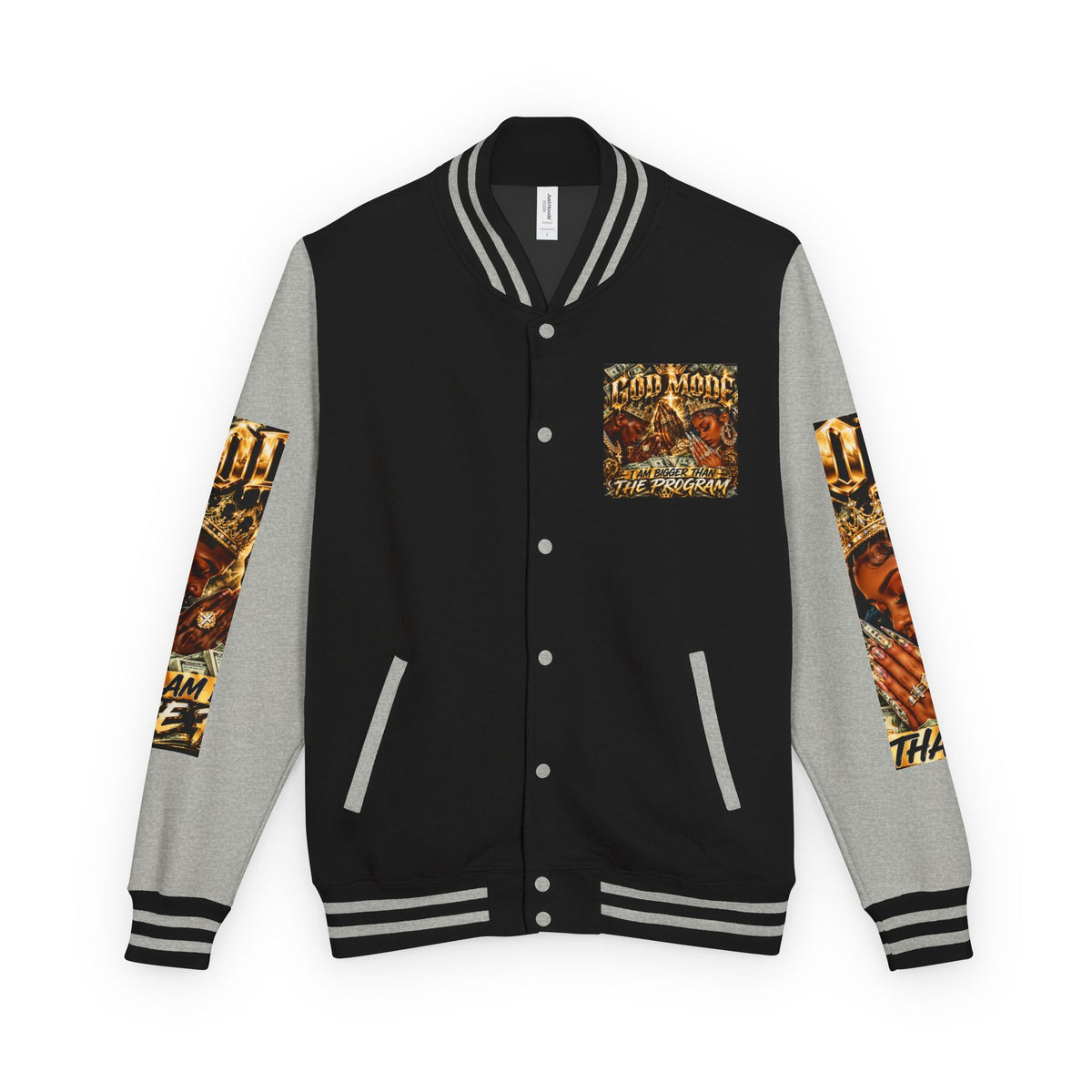 God Motive “I Am Bigger Than the Program” Letterman Jacket