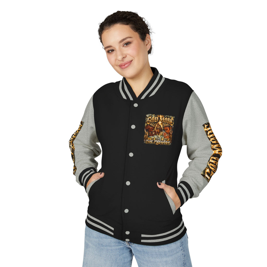 Letterman Jacket — 'I Am Bigger Than The Program' Graphic Varsity Jacket