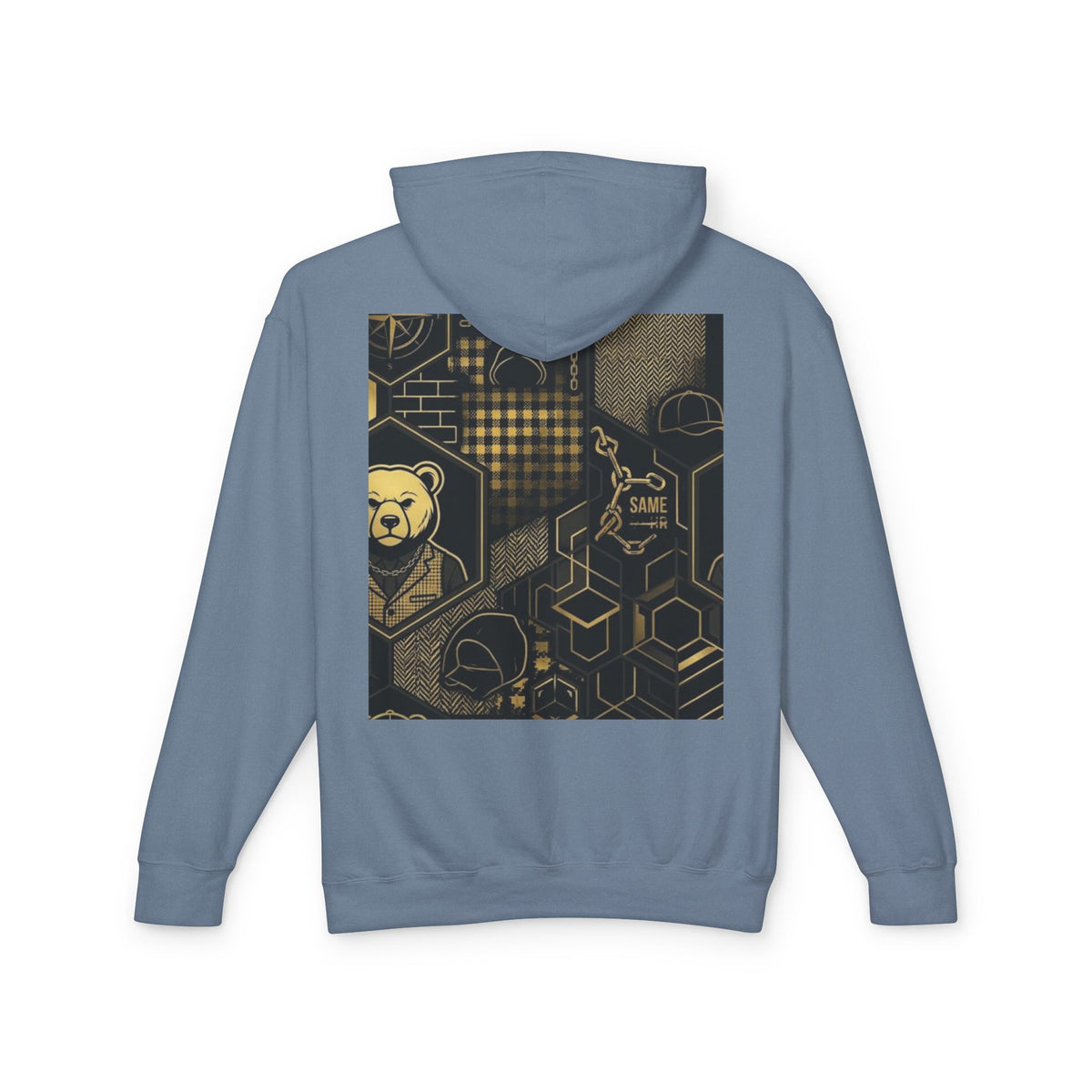 Geometric Bear Graphic Hoodie