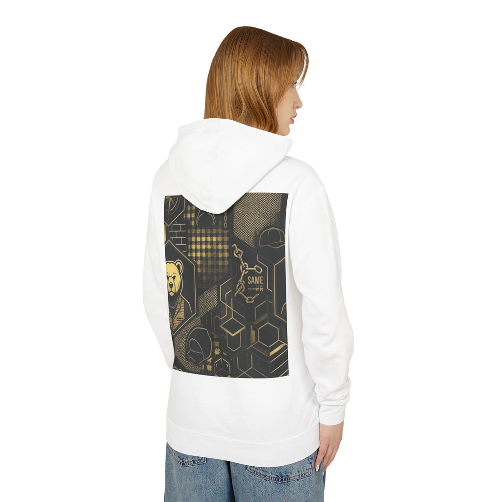 Geometric Bear Graphic Hoodie