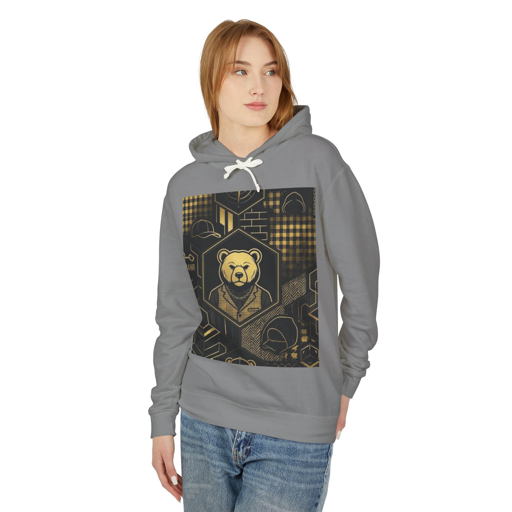 Geometric Bear Graphic Hoodie