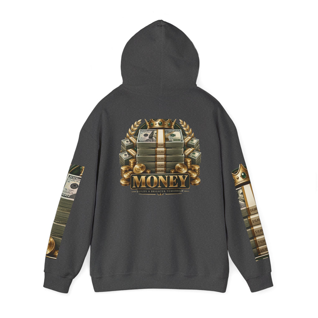 Hoodie — "You Mad At You Not Me! / You Can't Keep Up!" Flame Sleeve Graphic Hoodie