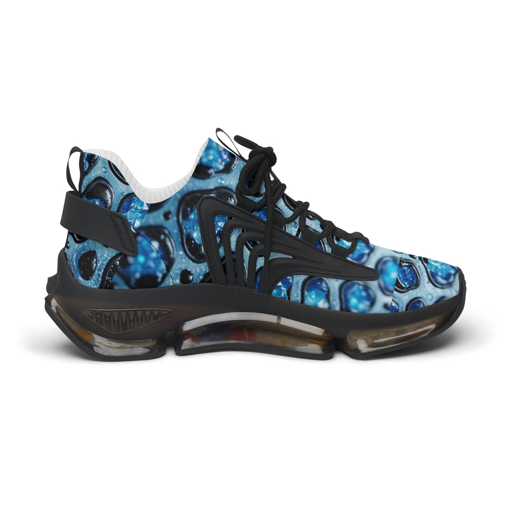 Women's Blue Marble Mesh Sneakers