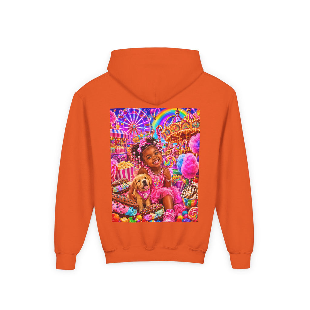 Youth Carnival Girl and Puppy Fairground Hoodie