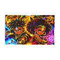 Afro-Fantasy Magic Pillowcase — Twin Young Sorcerers Microfiber Pillowcase