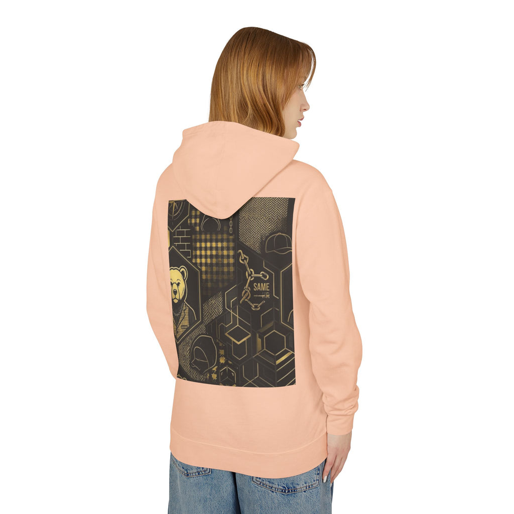 Geometric Bear Graphic Hoodie