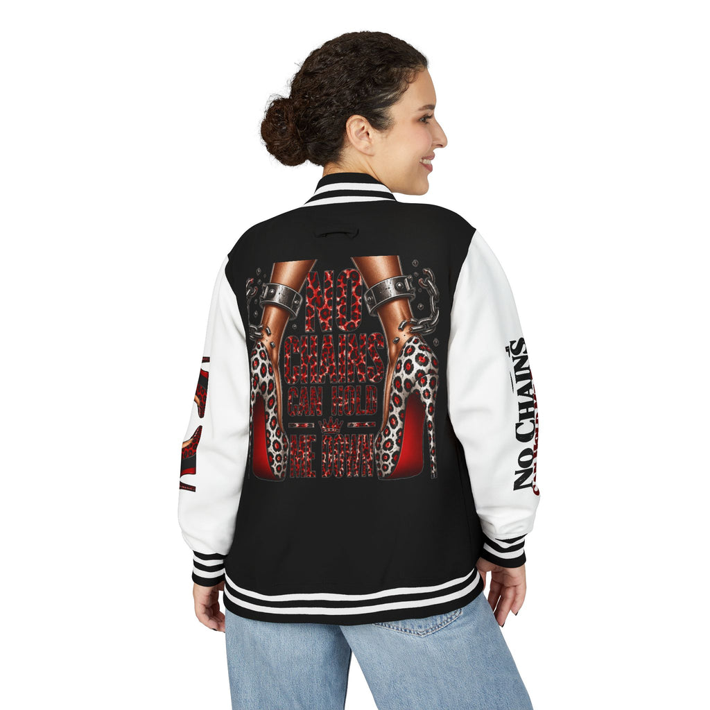 No Chains Letterman Jacket – Bold Streetwear Varsity Bomber