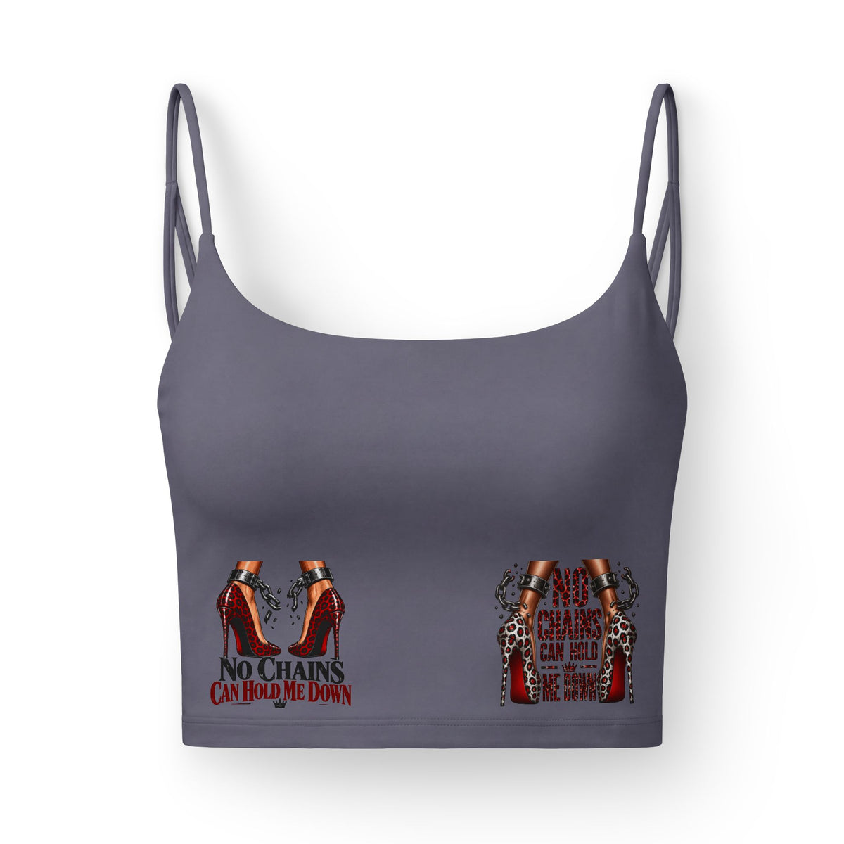 Women's Luxe Bra with Bold Red Leopard Print