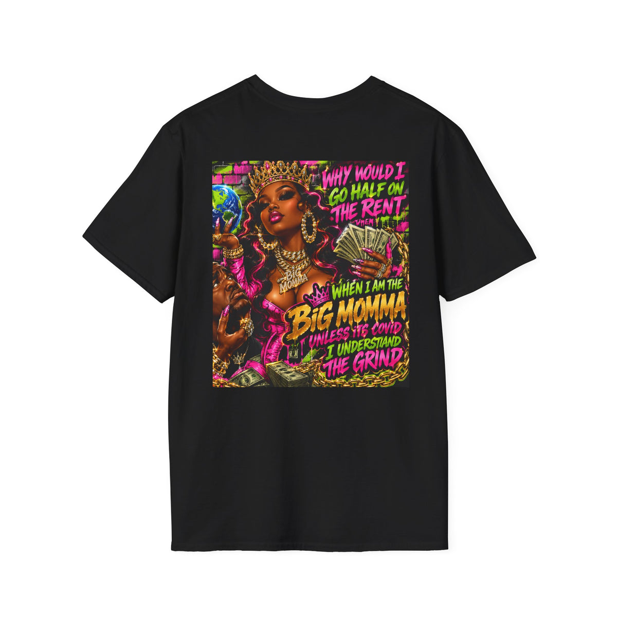 Big Momma Graphic T-Shirt – Bold Retro Hip-Hop Streetwear