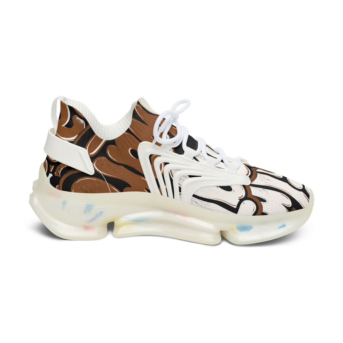Women's Abstract Retro Mesh Sneakers