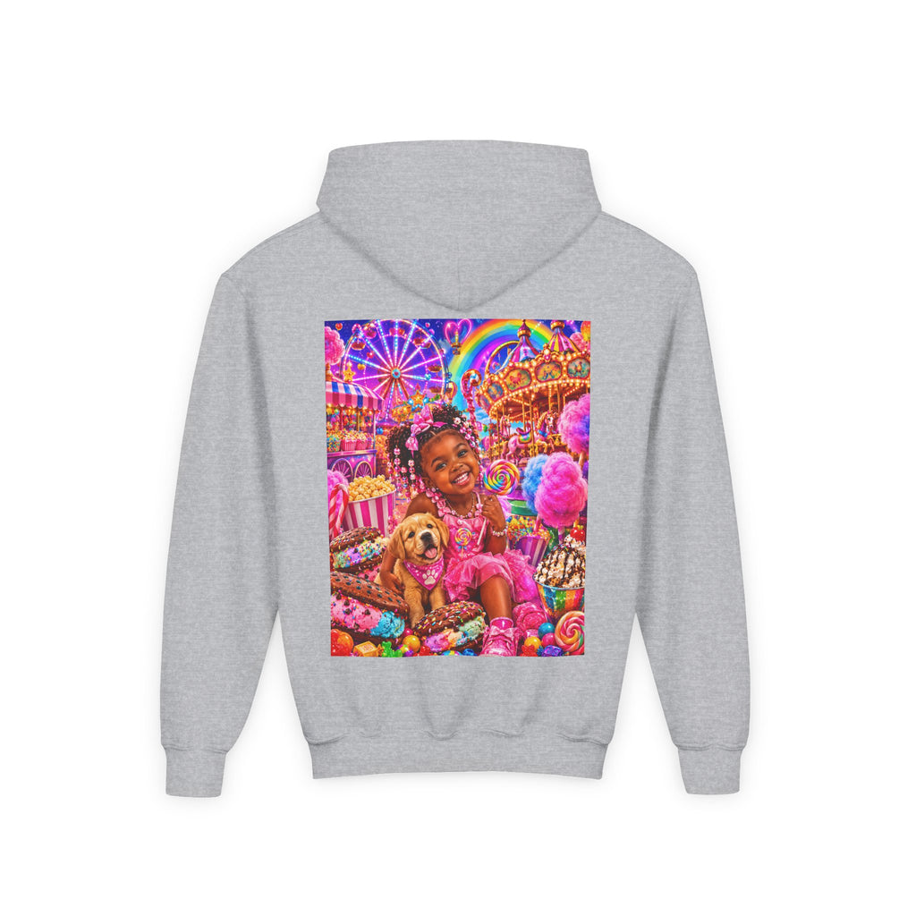 Youth Carnival Girl and Puppy Fairground Hoodie