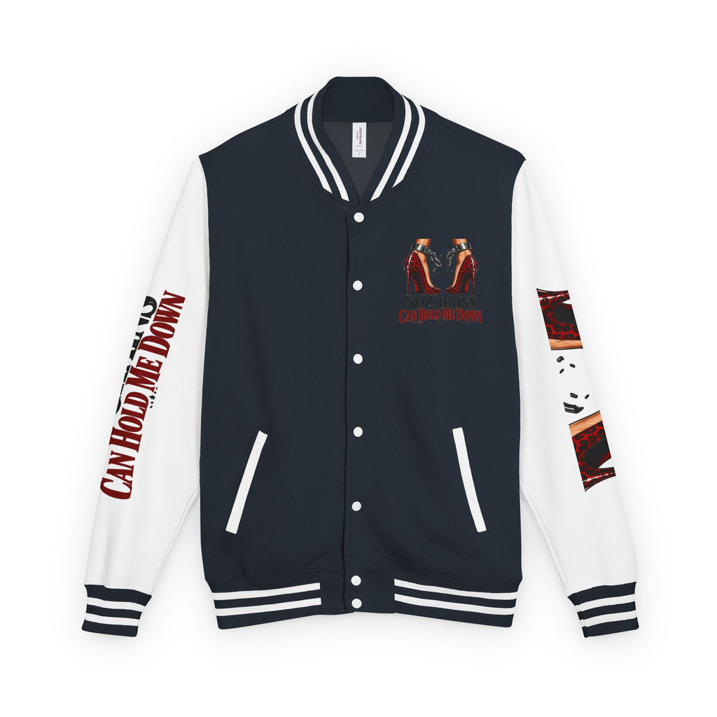 No Chains Letterman Jacket – Bold Streetwear Varsity Bomber