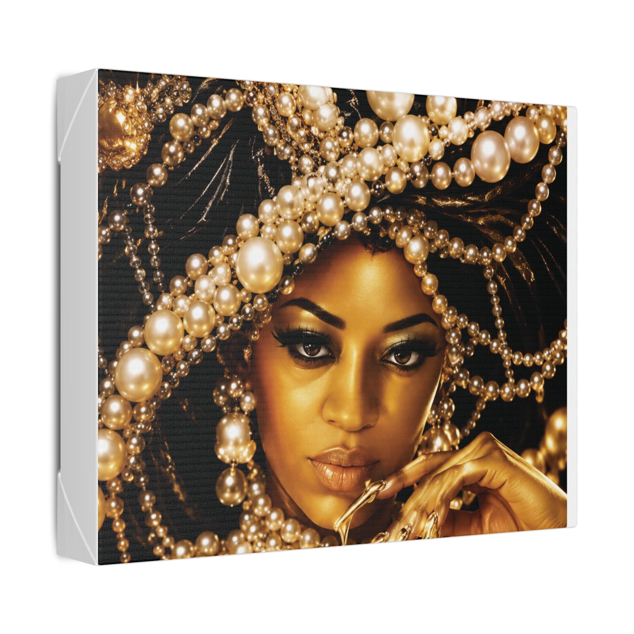 Golden Goddess Pearl Canvas