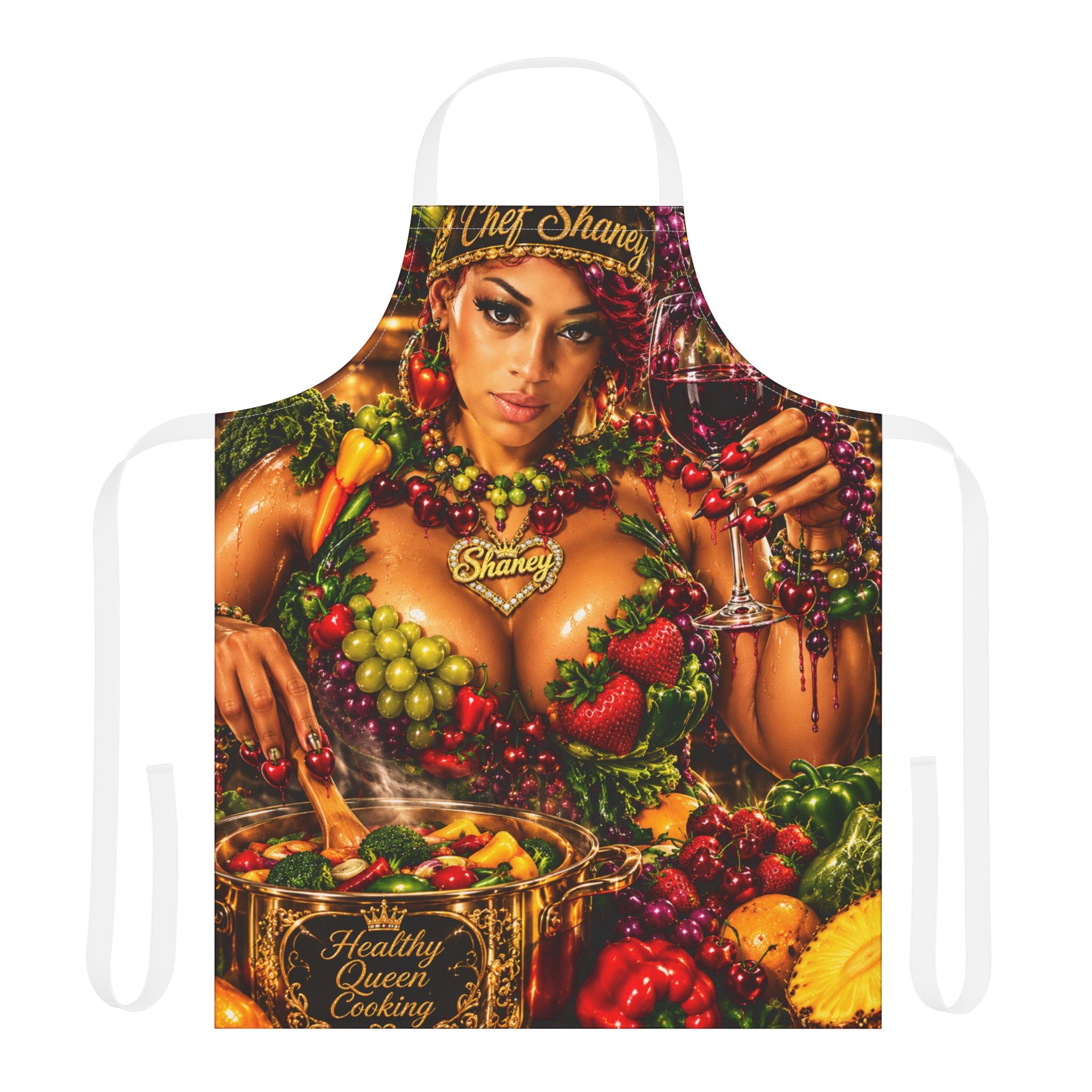 Apron — Vibrant Fruit Goddess Cooking Apron