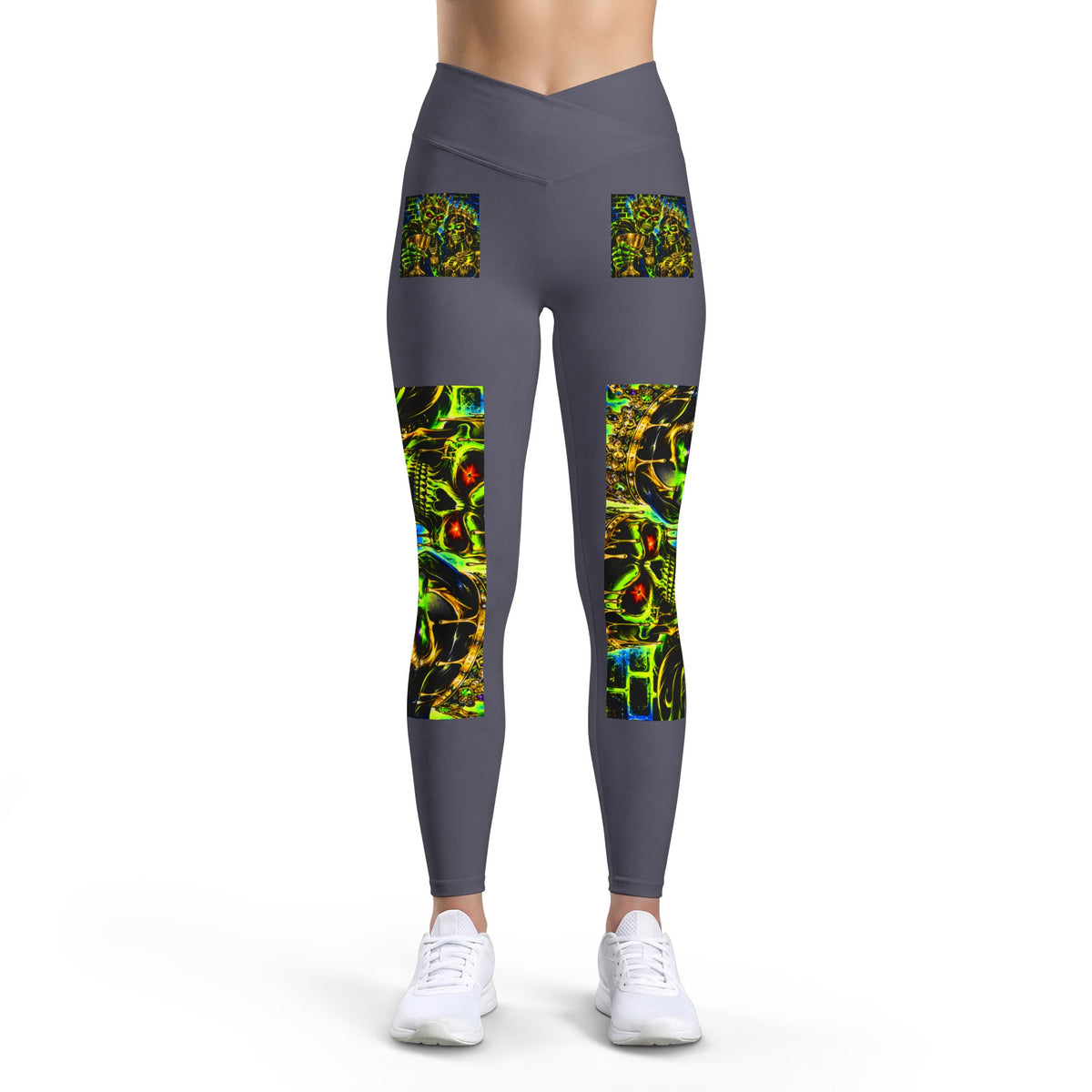 Women’s Psychedelic Abstract Art Luxe Leggings