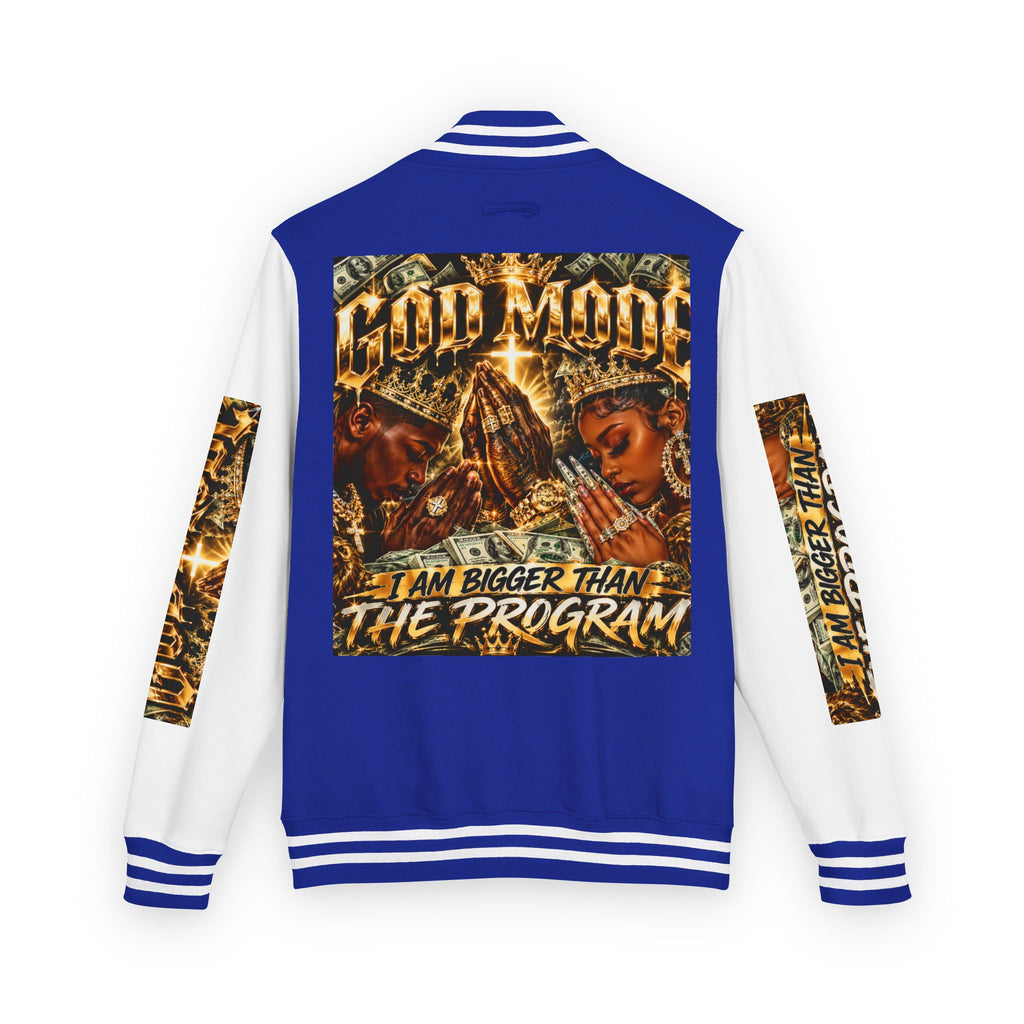 Letterman Jacket — 'I Am Bigger Than The Program' Graphic Varsity Jacket