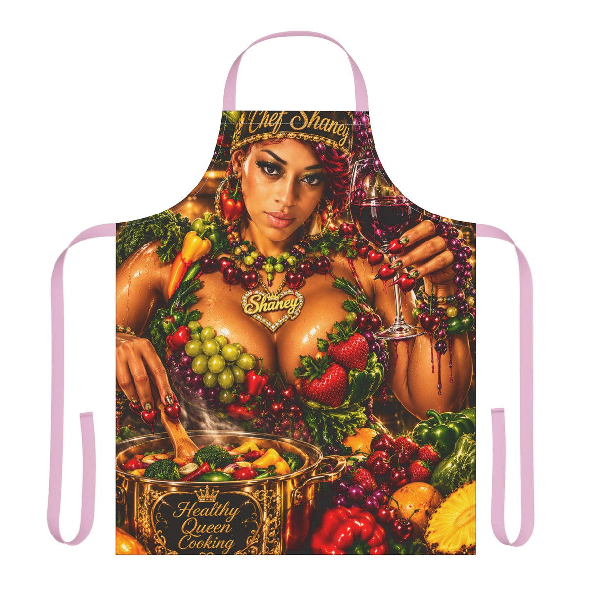 Apron — Vibrant Fruit Goddess Cooking Apron