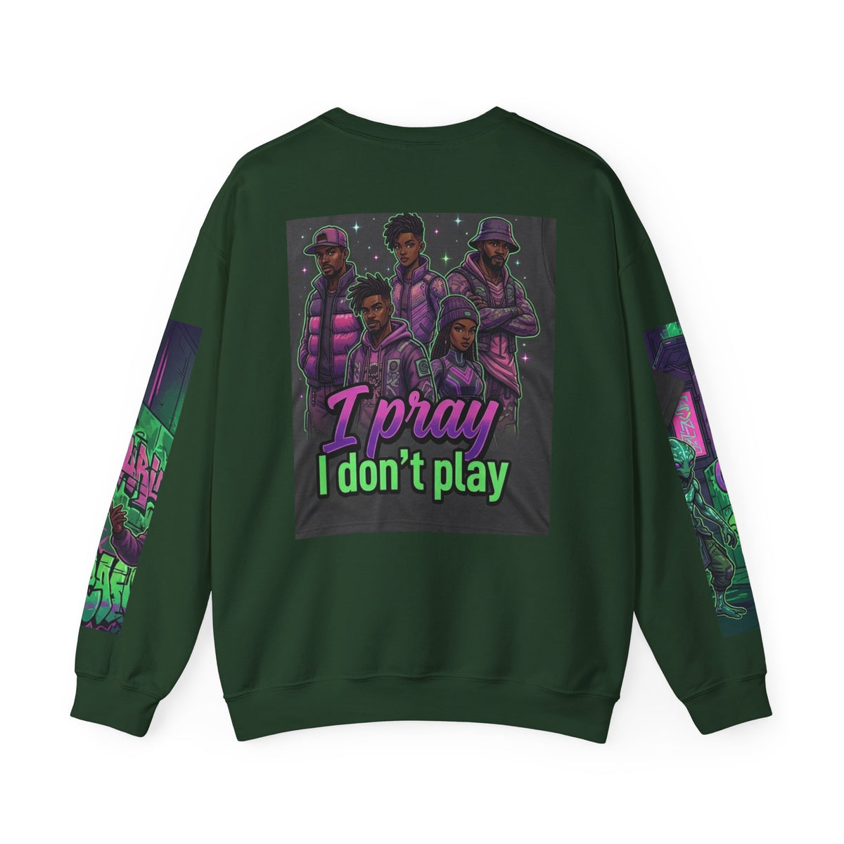 I Pray I Don’t Play Crewneck Sweatshirt