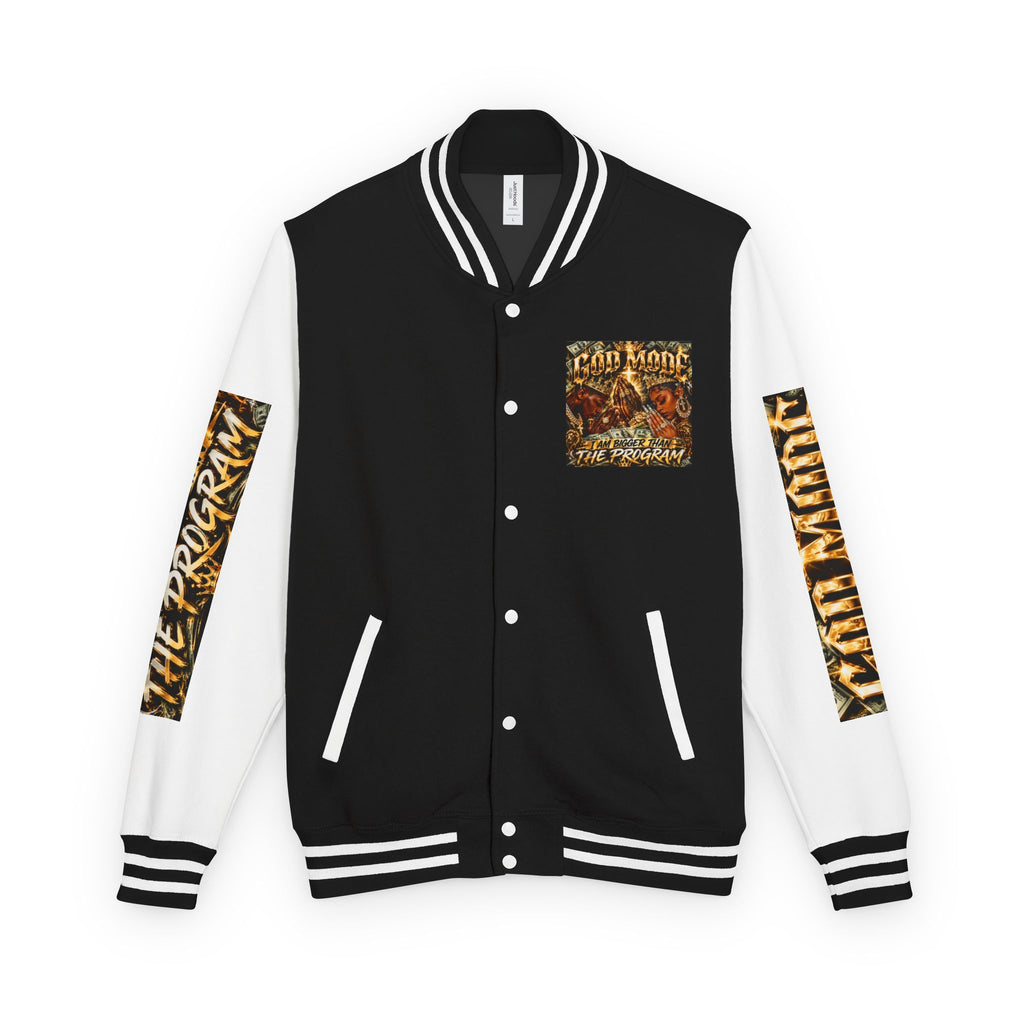 Letterman Jacket — 'I Am Bigger Than The Program' Graphic Varsity Jacket