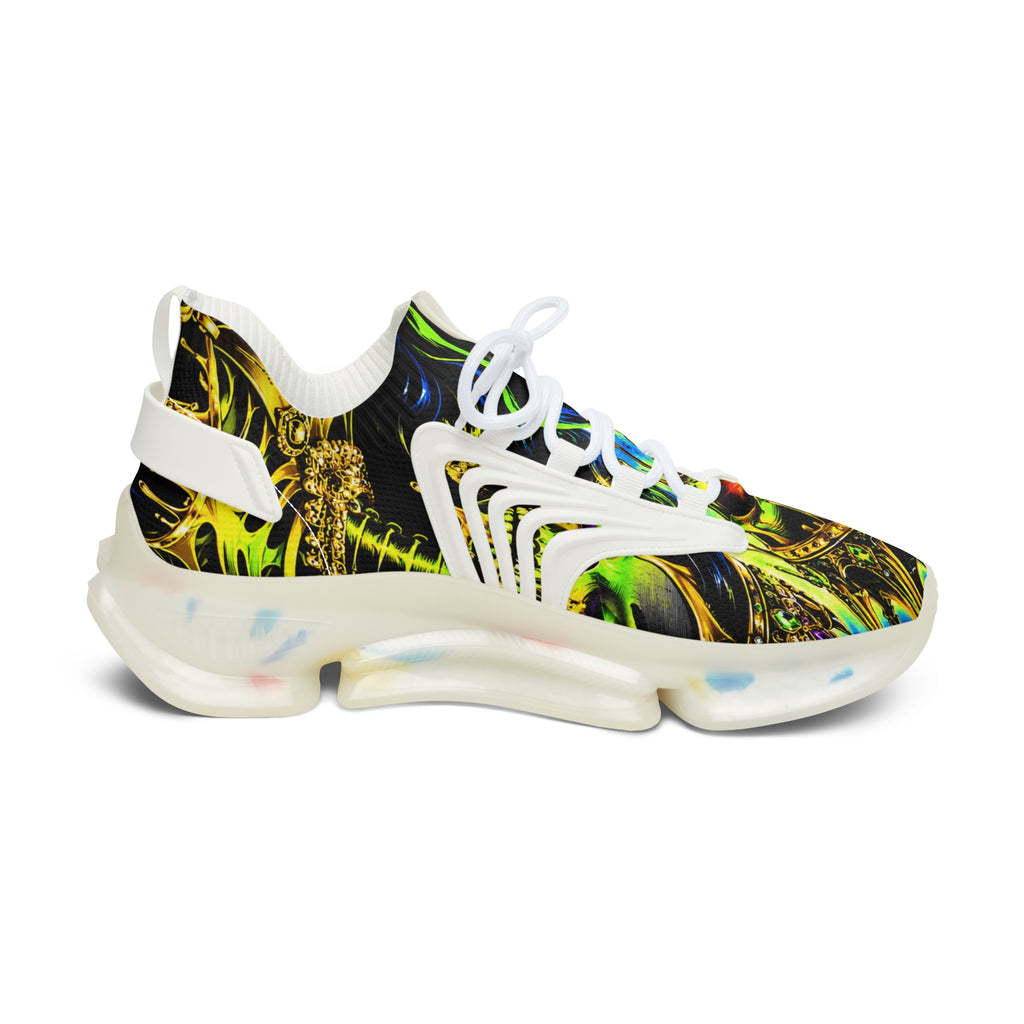 Women’s Mesh Sneakers – Neon Skull Streetwear Shoes