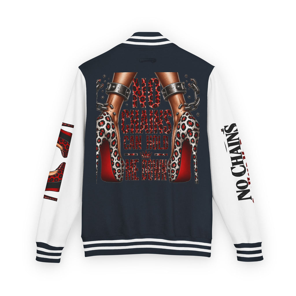 No Chains Letterman Jacket – Bold Streetwear Varsity Bomber