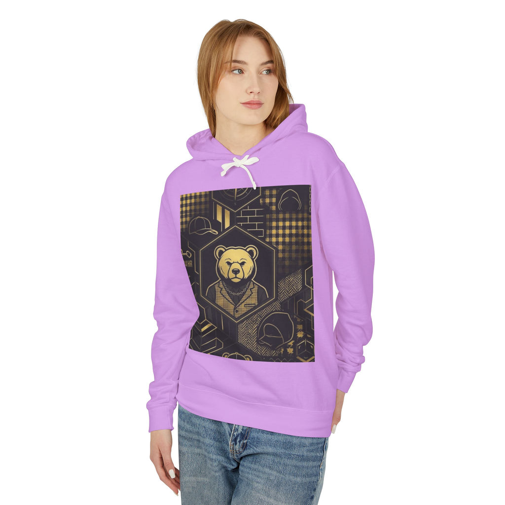 Geometric Bear Graphic Hoodie