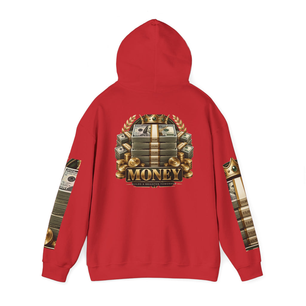 Hoodie — "You Mad At You Not Me! / You Can't Keep Up!" Flame Sleeve Graphic Hoodie