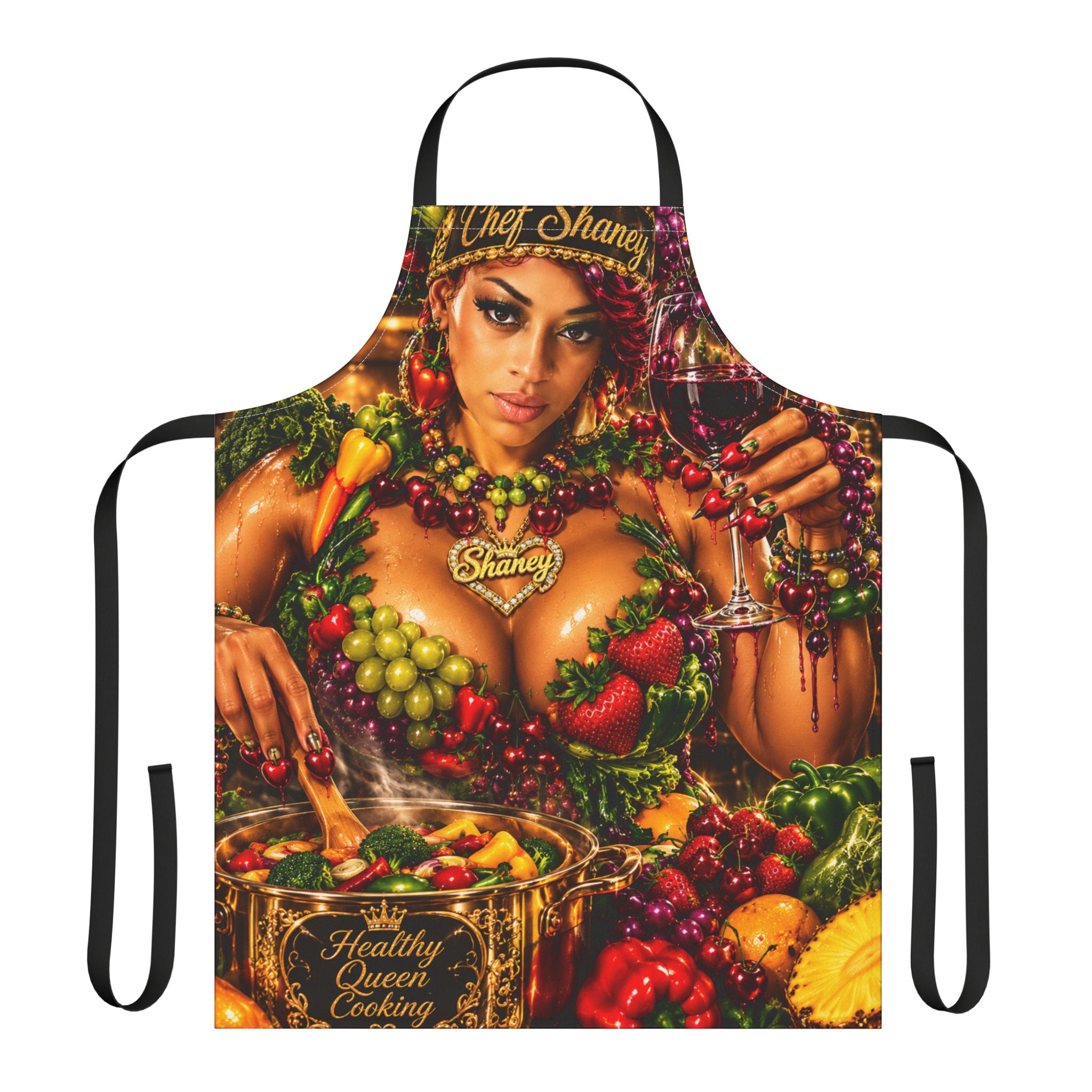 Apron — Vibrant Fruit Goddess Cooking Apron