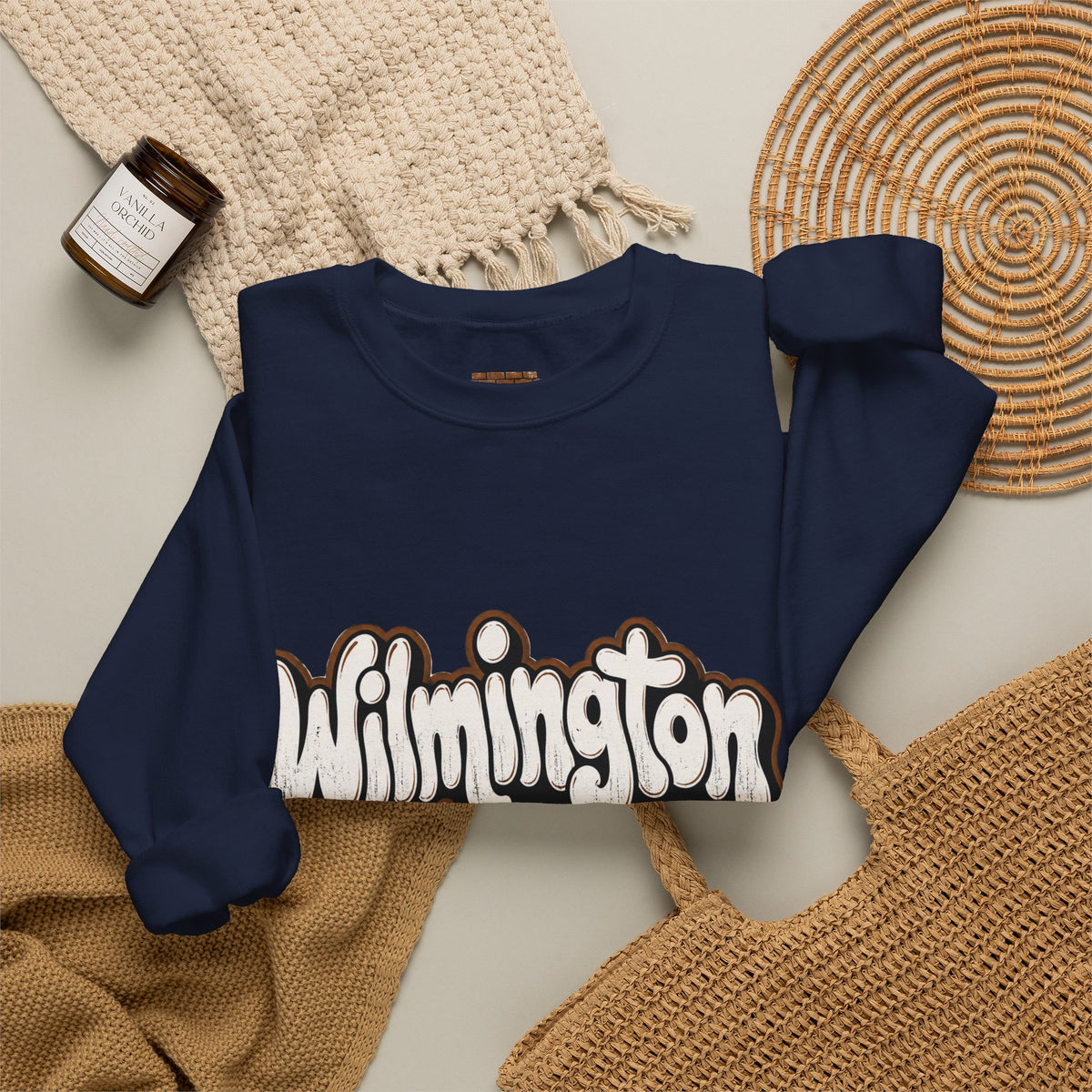 Wilmington Delaware Retro Graphic Sweatshirt